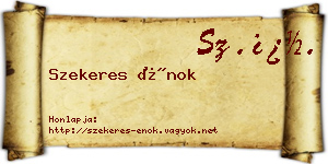 Szekeres Énok névjegykártya